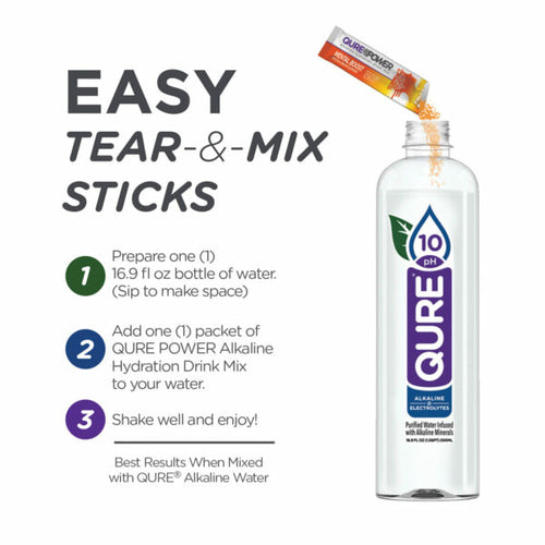 QURE Power Fruit Punch Mental Boost Support Stick (15pack)